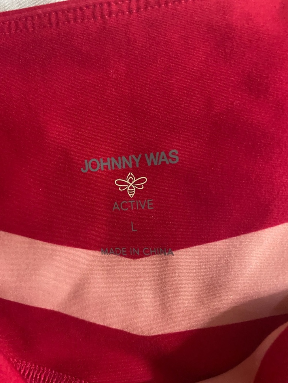 Johnny Was Active Striped Tank - Hot Pink & Light Pink
